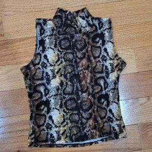 Animal Print Crop Top